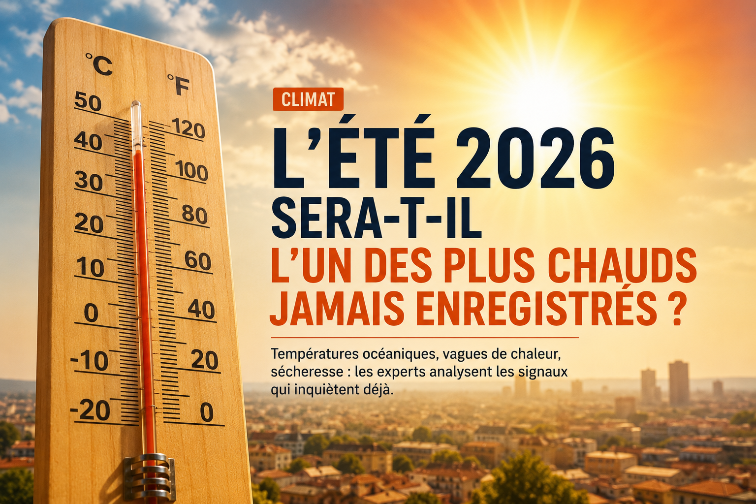 L'ÉTÉ 2026 SERA-T-IL L'UN DES PLUS CHAUDS JAMAIS ENREGISTRÉS ?