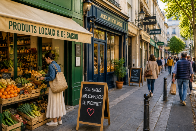 commerce de proximité, économie locale, consommation locale, centres-villes, commerces indépendants, pouvoir d'achat, France 2026, économie, Artia13