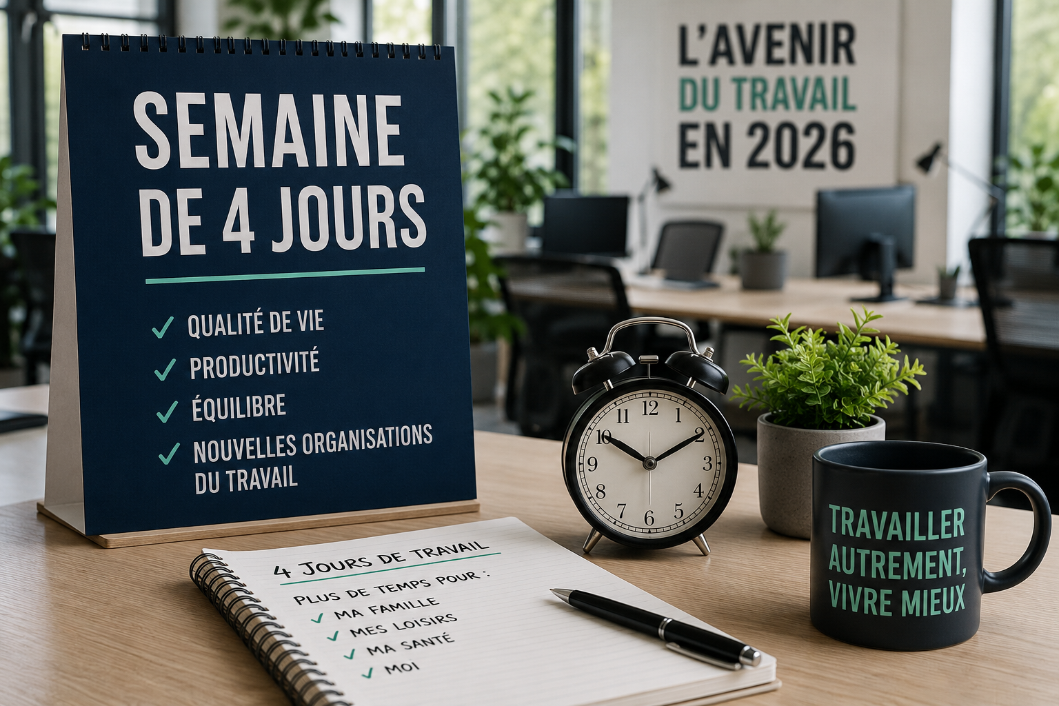 Travailler quatre jours par semaine : où en est réellement la France en 2026 ?
