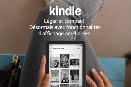 Amazon Kindle (Nouvelle génération) – Le plus léger et compact, avec écran antireflets, changements de page plus rapides et éclairage avant réglable – 16 Go – Avec publicités – Noir