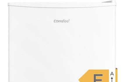 COMFEE&rsquo; RCU60WH2(E) 60L Mini Congélateur, Monoporte, Température Réglable, Porte Réversible, Silencieux, Pose Libre, Blanc