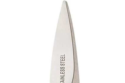 Amazon Basics Inox Ciseaux de cuisine multiusage, 8 inch, Noir