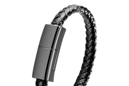 High-Tech Gadget Bracelet Chargeur 20-22.5cm Court Câble de Charge Rapide Portable de Voyage Transfert de Données Cable pour ios Android (USB C-20cm)