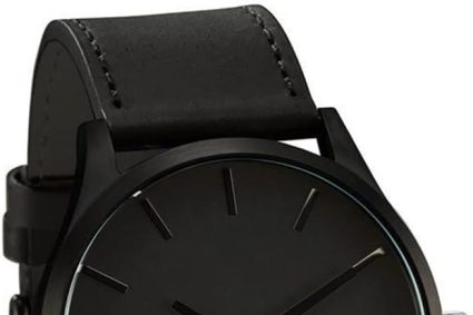 Générique Montre pour Homme d&rsquo;affaires à Quartz Rond avec Bracelet en Cuir à la pour Couple Cadeau Homme High Tech