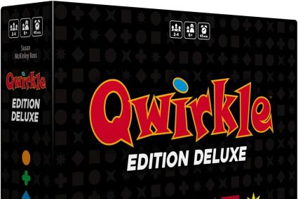 IELLO Qwirkle Deluxe – Version française – Jeu de Société Familial de Logique et Stratégie – Édition Deluxe avec Pack Bonus Inclus | 2 à 4 Joueurs | 30 Min | Dès 6 Ans