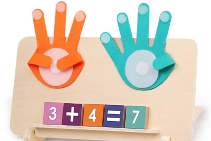 Montessori Toys Mathematics Wooden Counting Toy for Children 3 Years Old Toy Educational Learning Number Preschool Learning to Count for Boy Girl Gift for 3 4 5 Year Old Child