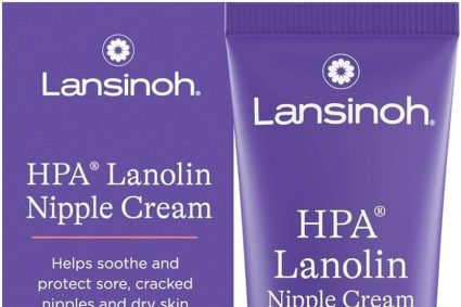 Lansinoh – Crème Lanoline HPA 40 ml – 100% Naturelle – Soulage Crevasses, Sécheresse & Irritations des mamelons – Sûre pour Bébé, Sans Rinçage – Allaitement