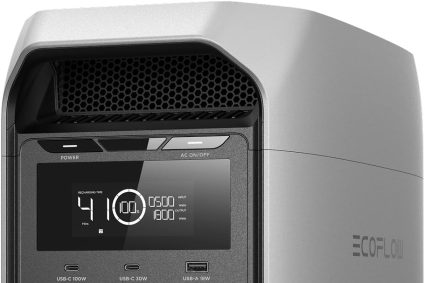 Station électrique portable ECOFLOW DELTA 3 Classic, batterie LiFePO4 1024 Wh, sortie CA 1800 W (3600 W crête), USB-C 100 W, charge rapide en 1 h, générateur pour camping, camping-car et secours