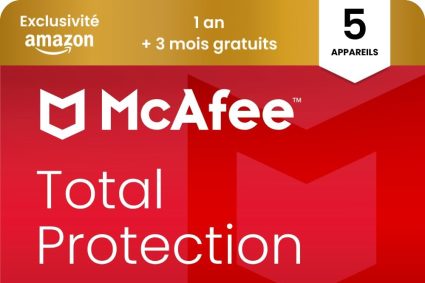 McAfee Total Protection 5 appareils 2025 | 15 mois |VPN sécurisé, logiciel de sécurité avec antivirus, gestionnaire de mots de passe et surveillance de l&rsquo;identité | Téléchargement