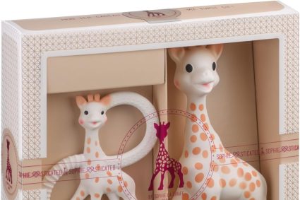 Sophie la Girafe – Coffret Naissance + Anneau de Dentition – Dès la Naissance – Caoutchouc 100% Naturel | Multi-Textures Massage Gencives | Écrin Luxueux, Sac & Carte Cadeau | Cadeau Naissance