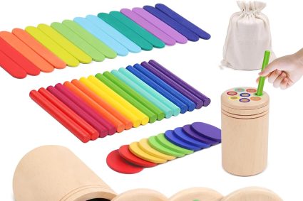 Jeux Montessori 1 2 3 Ans, 3 en 1 Jouet De Tri Enfants Jouets Montessori Bois Forme Trier Bebe 1 2 3 4 Ans Apprendre Les Couleurs Jeu Educatif 1 An avec Sac de Rangement Jouets à Trier Et à Empiler