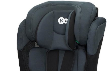 Kinderkraft COMFORT UP i-Size 76 et 150 cm, Siège auto bébé Groupe 1/2/3 de 9 à 36 kg, 15 mois à 12 ans, Têtière ajustable, 11 niveaux de réglage, Harnais de sécurité 5 points, Housse amovible, Noir