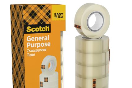 Scotch 8 Rolls 19mm x 33m Clear Tape – General Purpose Clear Adhesive Tape for School, Home and Office (Packaging May Vary)