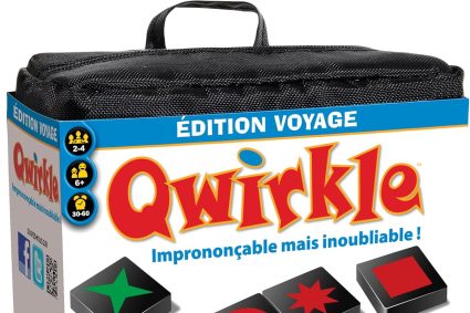 IELLO Qwirkle Voyage – Version française – Jeu de Société Familial Compact de Logique et Stratégie – Format Transportable | 2 à 4 Joueurs | 30 Min | Dès 6 Ans