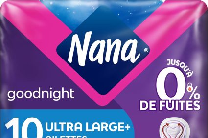 Nana Ultra Goodnight Large Serviettes Hygiéniques Avec Ailettes – 10 unités (lot de 1)