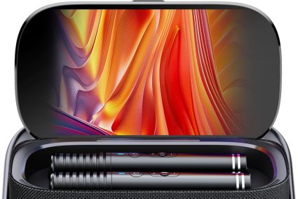 Ikarao Karaoké Adulte – Enceinte Pro avec Écran et 2 Micros sans Fil – 140W – Compatible Wi-FI, HDMI et TV – Idéal pour Fête – Abonnement Karafun Inclus（Shell S2）